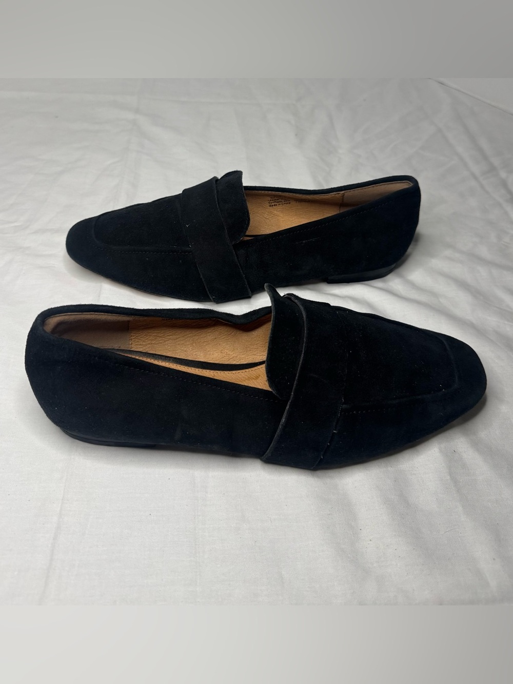 Halogen Black Suede Women's Penny Loafers Size 8.5M
